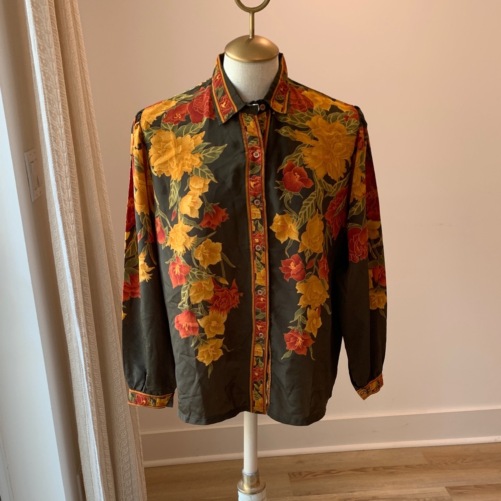 Vintage floral blouse